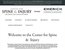 Tablet Screenshot of emerichchiropractic.com